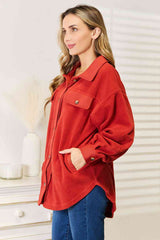 Heimish Cozy Girl Full Size Button Down Shacket king-general-store-5710.myshopify.com