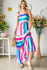 Striped Sleeveless Maxi Dress king-general-store-5710.myshopify.com