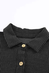 Dropped Shoulder Long Sleeve Shirts with Pocket king-general-store-5710.myshopify.com