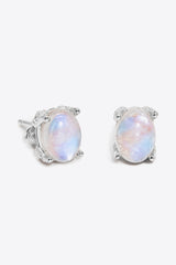 Natural Moonstone 4-Prong Stud Earrings king-general-store-5710.myshopify.com