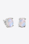 Natural Moonstone 4-Prong Stud Earrings king-general-store-5710.myshopify.com