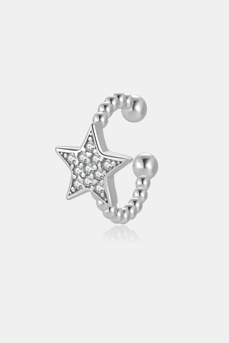 Inlaid Zircon Star Single Cuff Earring king-general-store-5710.myshopify.com