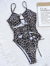 Leopard Cutout Tied One-Piece Swimsuit king-general-store-5710.myshopify.com