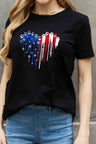 Simply Love Full Size Star Heart Graphic Cotton Tee king-general-store-5710.myshopify.com