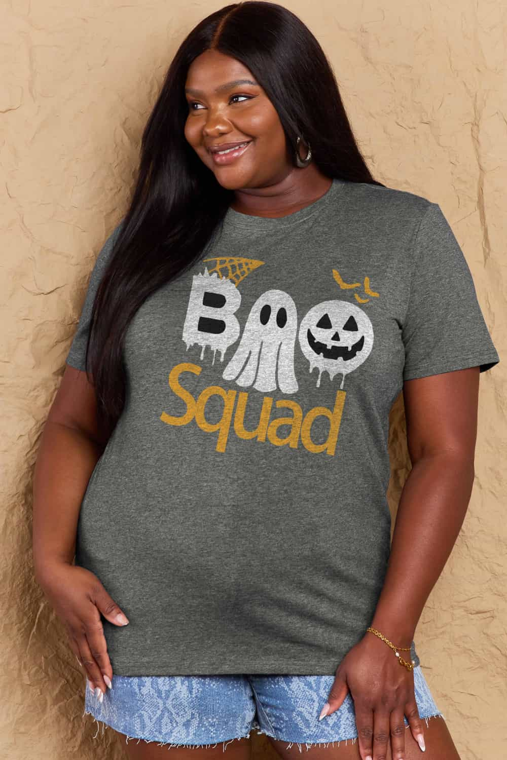 Simply Love Full Size BOO SQUAD Graphic Cotton T-Shirt king-general-store-5710.myshopify.com