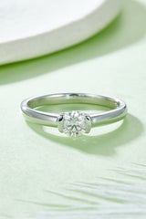 Moissanite 925 Sterling Silver Solitaire Ring king-general-store-5710.myshopify.com