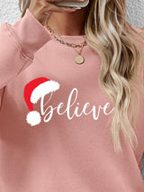 BELIEVE Graphic Long Sleeve Sweatshirt king-general-store-5710.myshopify.com