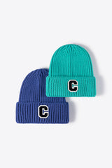 Letter C Patch Cuffed Beanie king-general-store-5710.myshopify.com