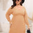 Plus Size Dropped Shoulder Long Sleeve Knit Mini Dress king-general-store-5710.myshopify.com