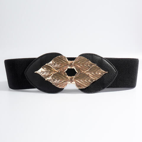 Alloy Leaf Buckle Elastic Belt king-general-store-5710.myshopify.com