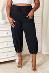 Double Take Decorative Button Cropped Pants king-general-store-5710.myshopify.com