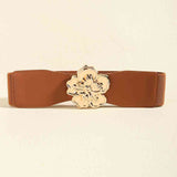 Flower Alloy Buckle Elastic Belt king-general-store-5710.myshopify.com