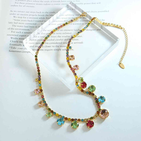 Crystal Copper Chain Necklace king-general-store-5710.myshopify.com