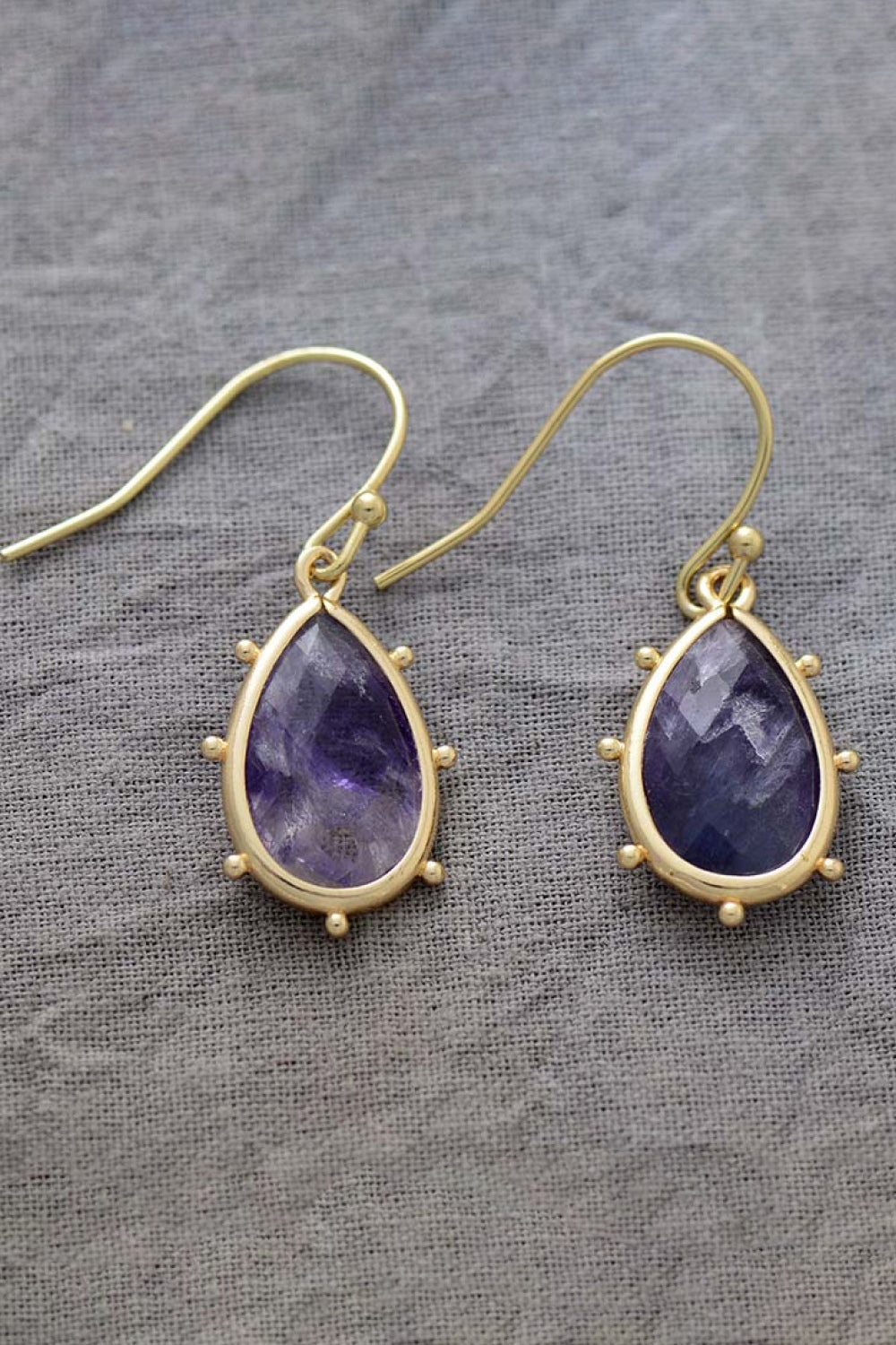 Natural Stone Teardrop Earrings king-general-store-5710.myshopify.com