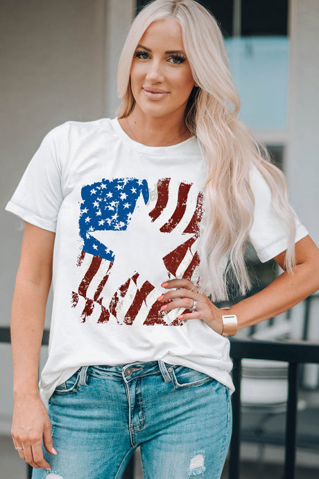 US Flag Graphic Round Neck Tee king-general-store-5710.myshopify.com