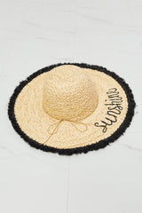 Fame Sunshine Straw Fringe Hat king-general-store-5710.myshopify.com