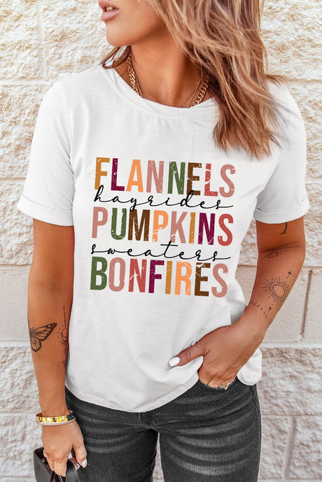 FLANNELS PUMPKINS BONFIRES Graphic Tee king-general-store-5710.myshopify.com