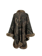 Printed Open Front Poncho king-general-store-5710.myshopify.com