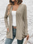 Ribbed Open Front Cardigan with Pockets king-general-store-5710.myshopify.com