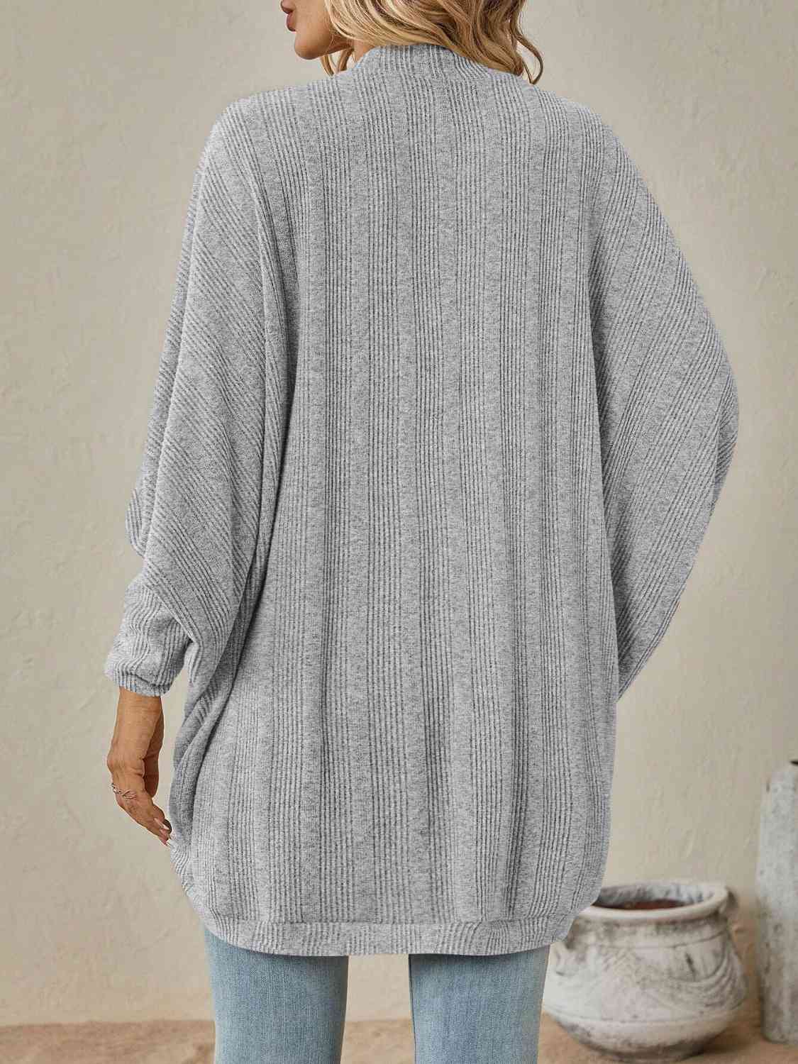 Open Front  Dropped Shoulder Cardigan king-general-store-5710.myshopify.com