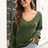 Ribbed Scoop Neck Long Sleeve Pullover Sweater king-general-store-5710.myshopify.com