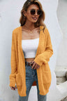 Open Front Openwork Fuzzy Cardigan with Pockets king-general-store-5710.myshopify.com