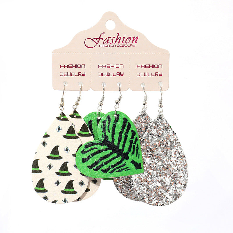 Teardrop Shape Halloween Theme Dangle Earrings king-general-store-5710.myshopify.com