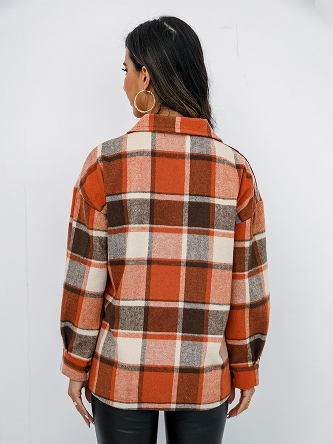 Plaid Button-Down Jacket king-general-store-5710.myshopify.com