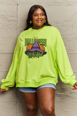 Simply Love Full Size Witch Hat Graphic Sweatshirt king-general-store-5710.myshopify.com