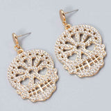 Skull Rhinestone Alloy Earrings king-general-store-5710.myshopify.com