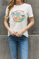 Simply Love Full Size SUMMER VIBES Graphic Cotton Tee king-general-store-5710.myshopify.com