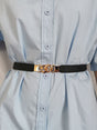 Zinc Alloy Buckle Elastic PU Belt king-general-store-5710.myshopify.com