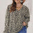 Plus Size Floral Flounce Sleeve Tie-Neck Blouse king-general-store-5710.myshopify.com