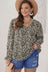 Plus Size Floral Flounce Sleeve Tie-Neck Blouse king-general-store-5710.myshopify.com