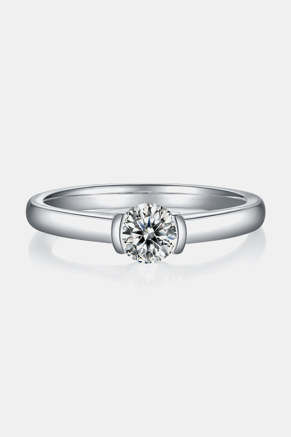 Moissanite 925 Sterling Silver Solitaire Ring king-general-store-5710.myshopify.com