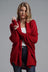 Dolman Sleeve Open Front Ribbed Trim Longline Cardigan king-general-store-5710.myshopify.com