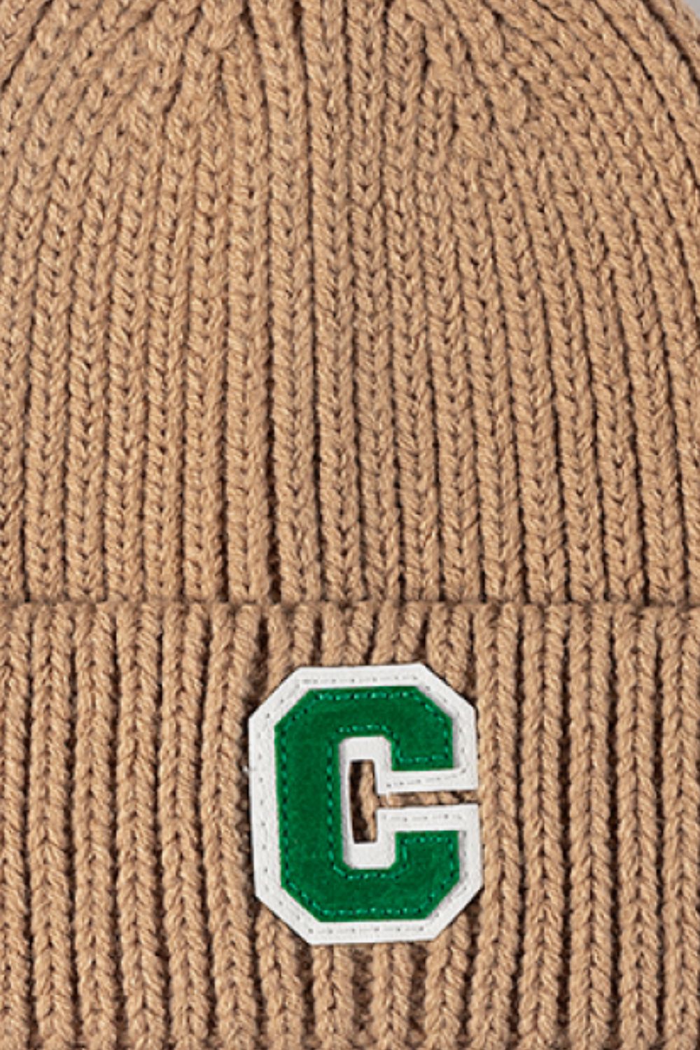 Letter C Patch Cuffed Beanie king-general-store-5710.myshopify.com