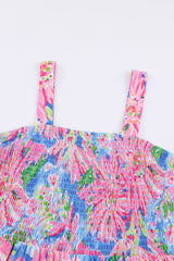 Floral Smocked Square Neck Jumpsuit with Pockets king-general-store-5710.myshopify.com