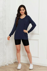 Basic Bae Full Size V-Neck Long Sleeve Top king-general-store-5710.myshopify.com