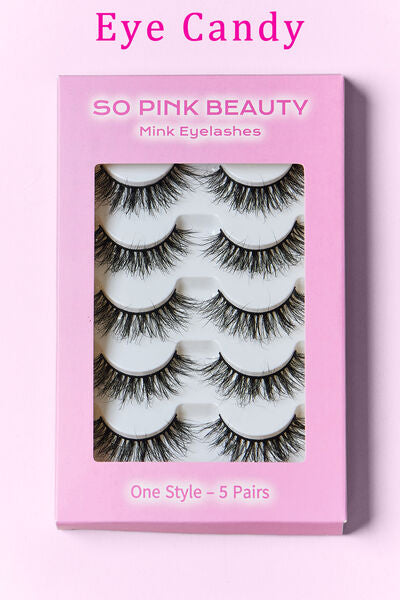 SO PINK BEAUTY Mink Eyelashes 5 Pairs king-general-store-5710.myshopify.com