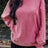 Exposed Seam Round Neck Long Sleeve Sweatshirt king-general-store-5710.myshopify.com