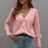 Double Take Rib-Knit Plunge Raglan Sleeve Cardigan king-general-store-5710.myshopify.com