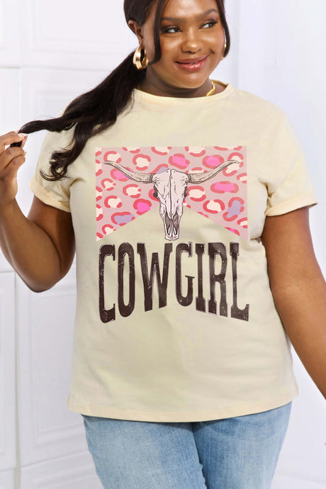 Simply Love Full Size COWGIRL Graphic Cotton Tee king-general-store-5710.myshopify.com