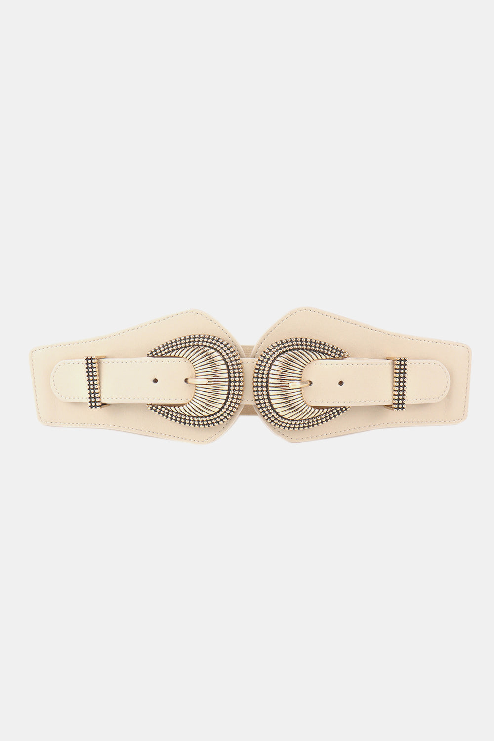 Shell Double Buckle Elastic Wide Belt king-general-store-5710.myshopify.com