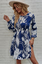 Floral Round Neck Balloon Sleeve Mini Dress king-general-store-5710.myshopify.com