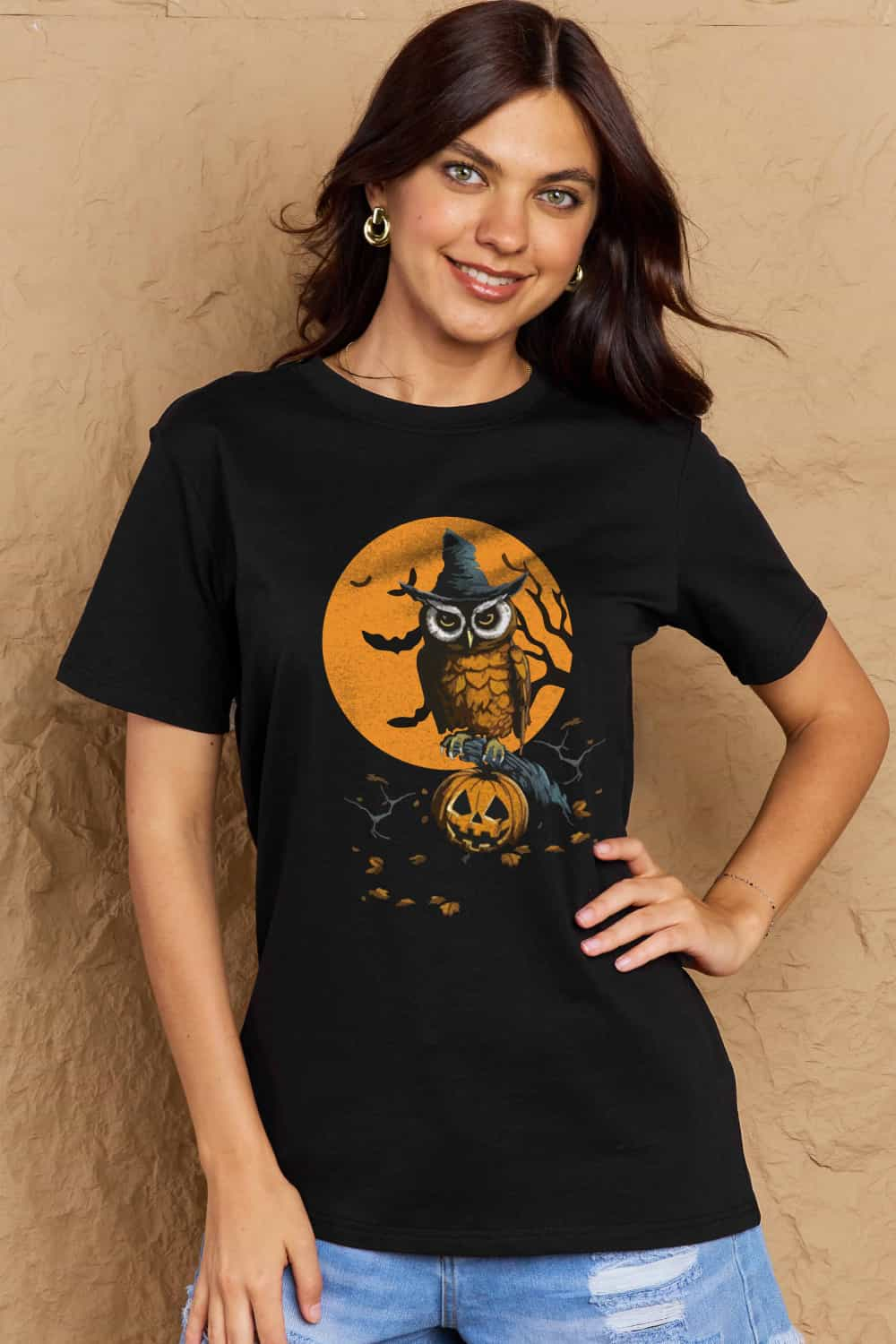 Simply Love Full Size Holloween Theme Graphic Cotton T-Shirt king-general-store-5710.myshopify.com