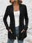 Ribbed Open Front Cardigan with Pockets king-general-store-5710.myshopify.com