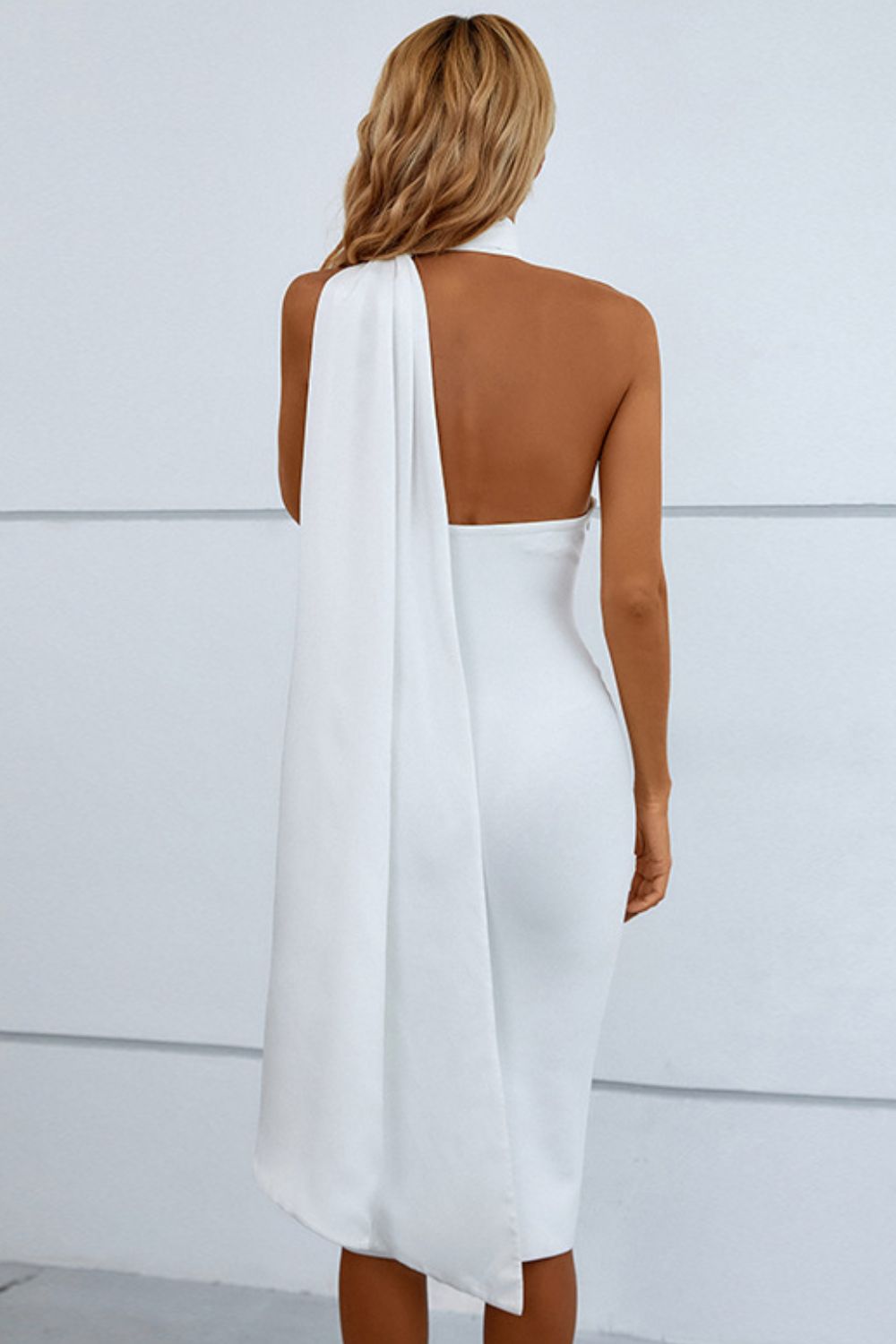 Cascading Detail Halter Neck Bodycon Dress king-general-store-5710.myshopify.com