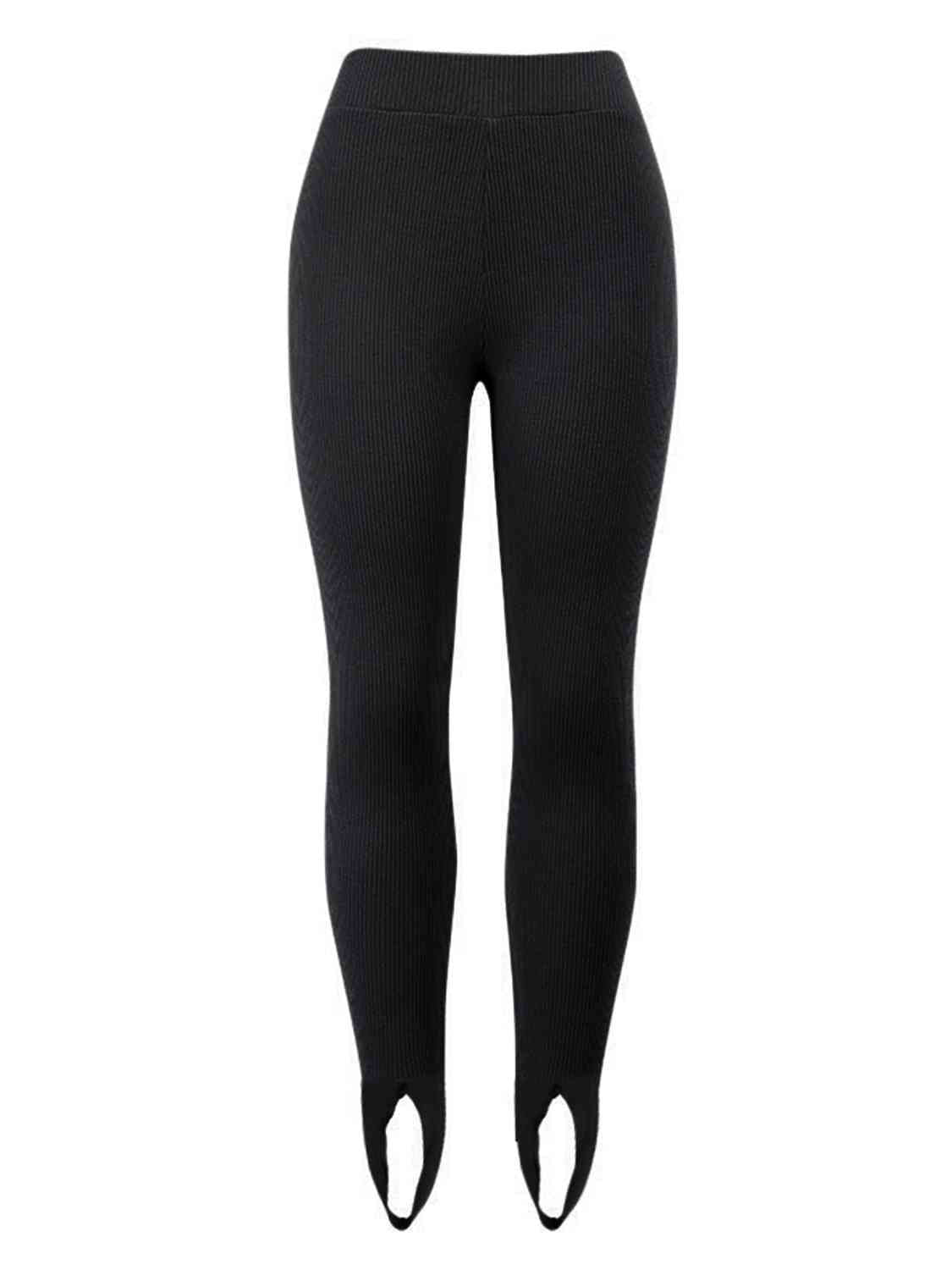 Ribbed Mid Waist Leggings king-general-store-5710.myshopify.com