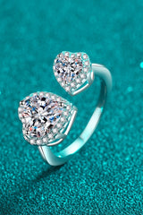 Heart-Shape Moissanite Open Ring king-general-store-5710.myshopify.com